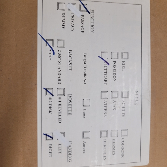 Emtek Passage Lever Set - Picture 2 of 5